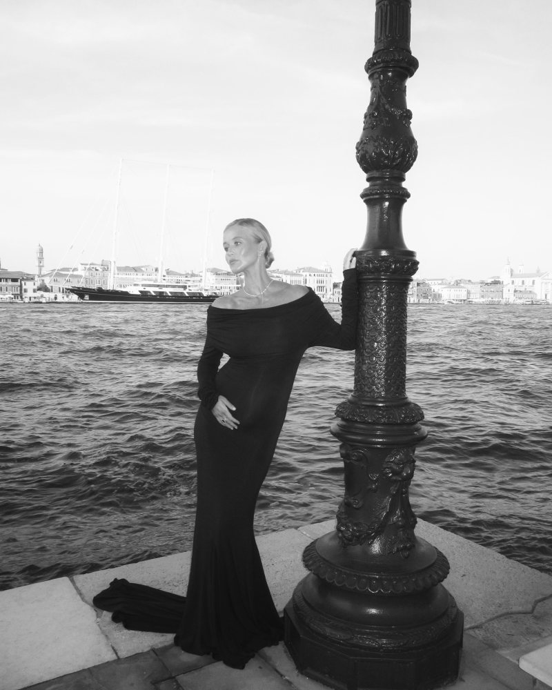 Entire Studios ALYX 9SM Bound off-shoulder gown worn by Josefine Haaning Jensen | josefinehj's closet