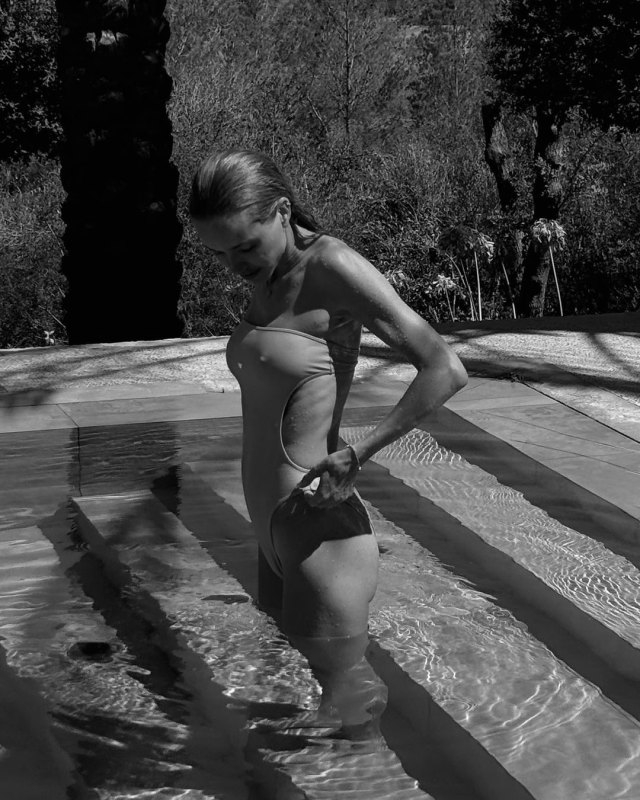 Saint Laurent Cut Out One Piece Swimsuit worn by Pernille Teisbaek | pernilleteisbaek's closet