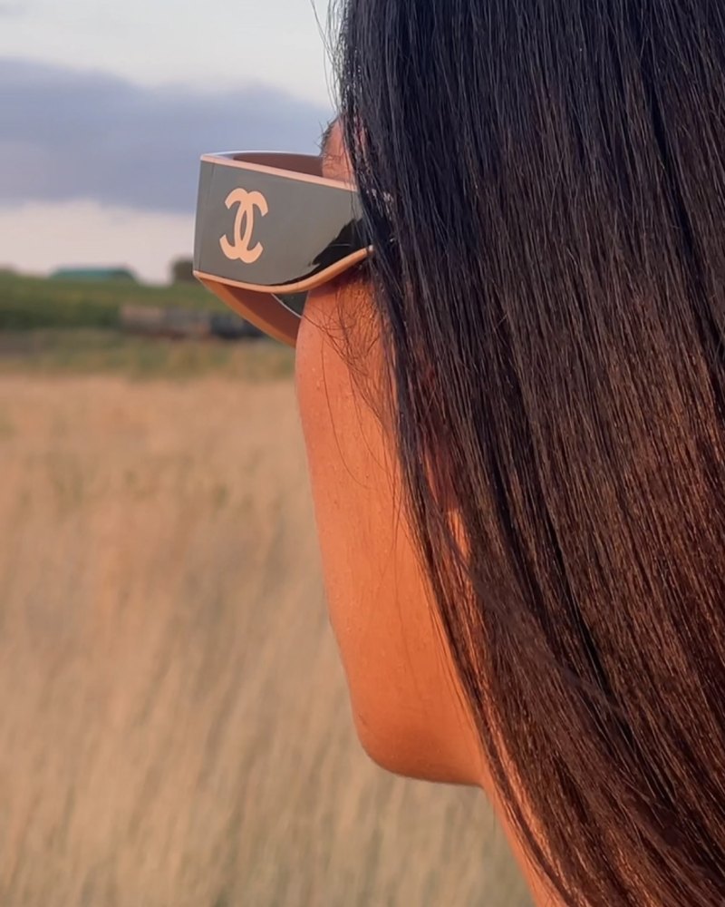 CHANEL SHIELD SUNGLASSES worn by Storm Westphal-Knieling | stormwes's closet