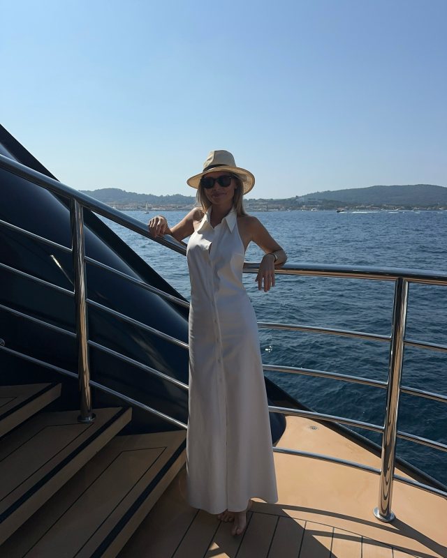 PRADA Long poplin shirt-dress worn by Claire Rose Cliteur | clairerose's closet