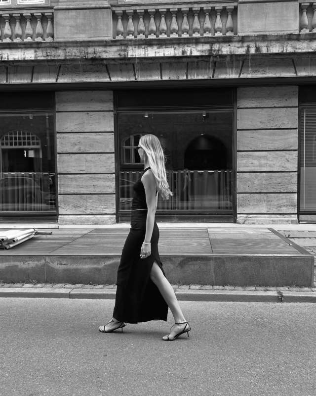ATP ATELIER TACCOLI BLACK NAPPA HEELED SANDALS as seen on Signe Emilie Olesen @signeemilieolesen
