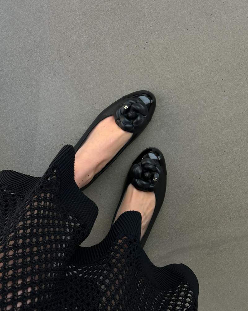 CHANEL Camellia Ballerina Flats worn by Annabel Rosendahl | annabelrosendahl's closet
