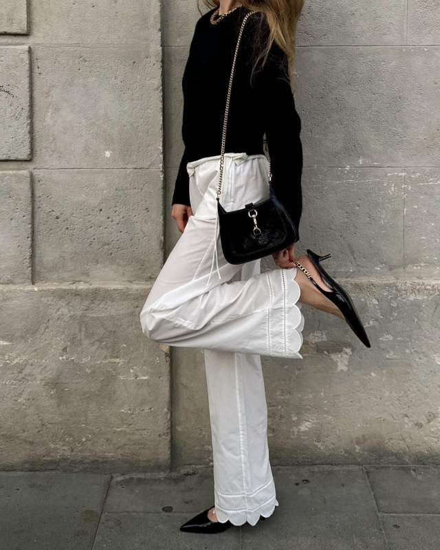 Gucci Signoria leather slingback pumps and THE GARMENT Kirsten Pants worn by Marie von Behrens-Felipe | mvb's closet