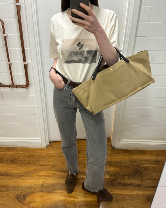 THE ROW Idaho twill tote bag as seen on Carina Nicklas | looxlikecarrie's closet