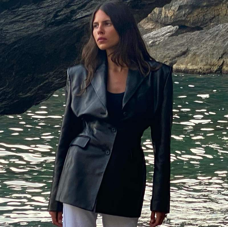 MAGDA BUTRYM single-breasted leather jacket worn by Maja Weyhe | majawyh's closet