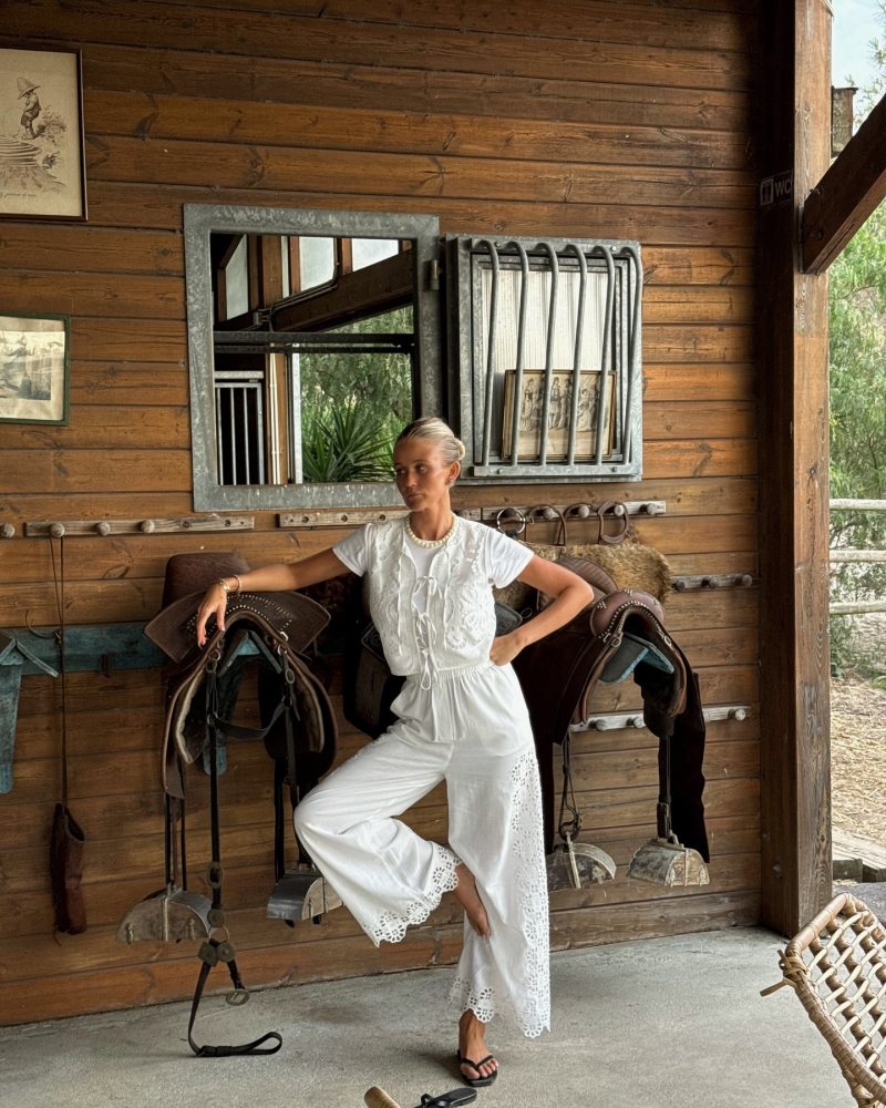 SEA New York Edith Pants and Edith Vest as seen on Josefine Haaning Jensen @josefinehj