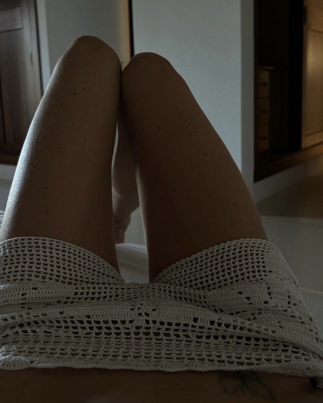 MAGDA BUTRYM Crocheted cotton tank and MAGDA BUTRYM Crocheted cotton shorts worn by Pernille Teisbaek | pernilleteisbaek's closet