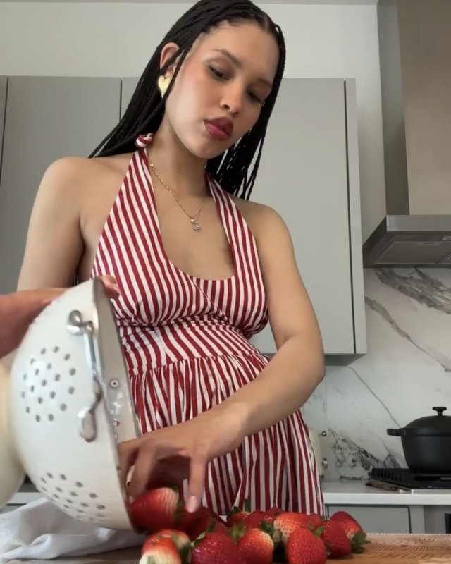 Frankies Bikinis Tulsa Halter Midi Dress worn by Nara | naraaziza's closet