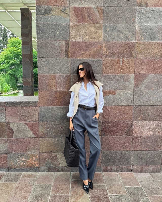 Bottega Veneta Rocket patent leather mules and Bottega Veneta Large Cabat worn by Alex Rivière-Sieber | ariviere's closet