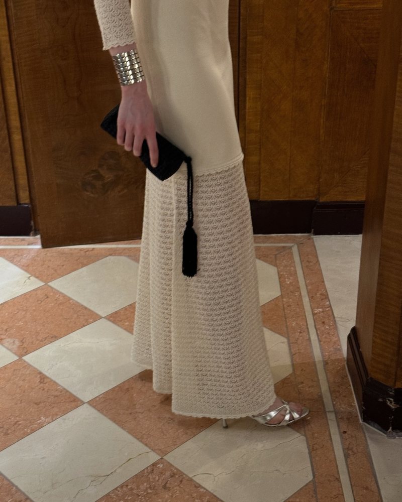 POSSE ROMY HIGH NECK DRESS worn by Carina Nicklas | looxlikecarrie's closet
