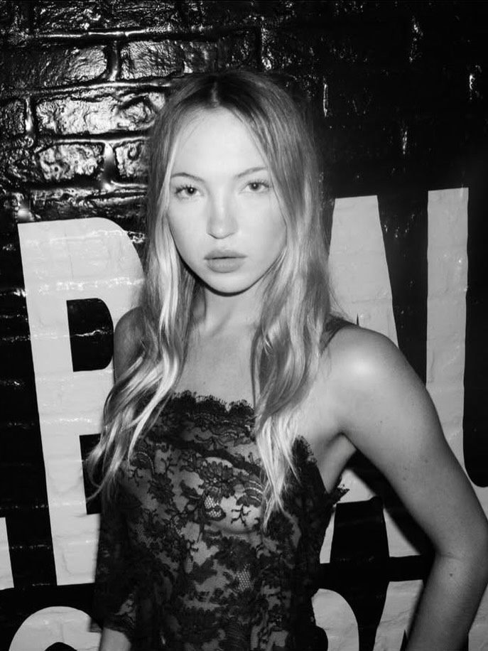 Saint Laurent Lace Camisole worn by Lila Moss | Lila Moss Outfits and Style