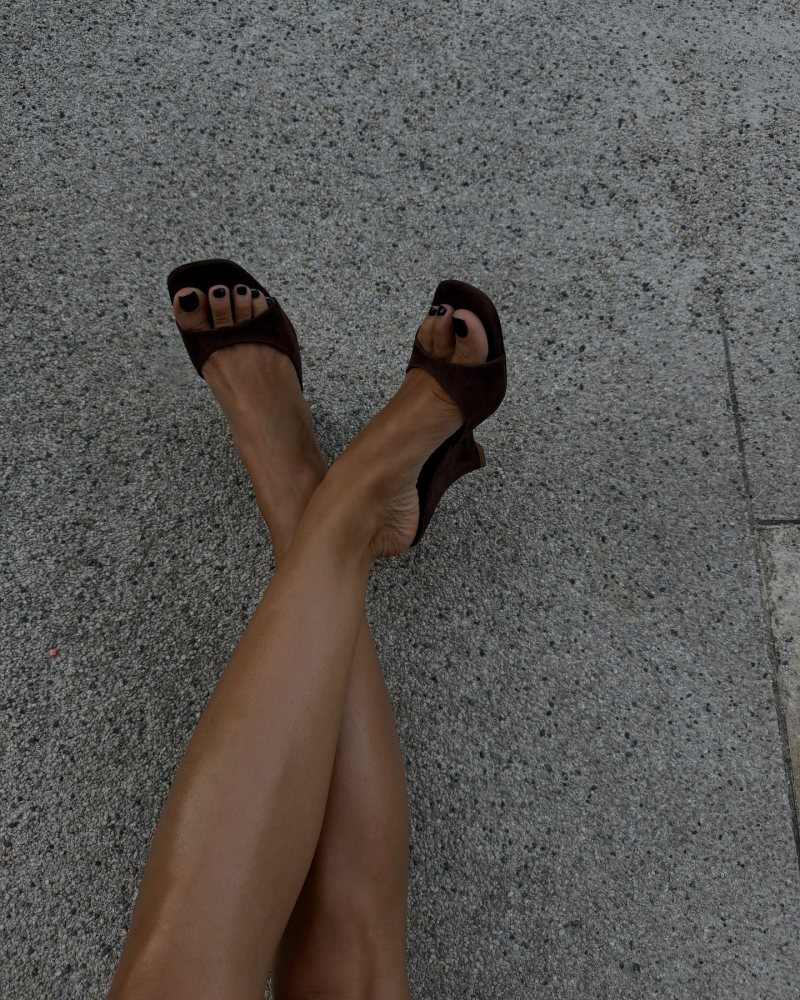 Maryam Nassir Zadeh Brown Lido Heeled Sandals worn by Valentina Muntoni | valentina_muntoni's closet