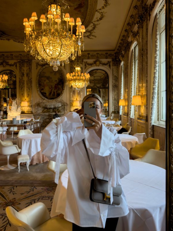 LEBRAND Rosa Shirt - White worn by Ida Héritier | Ida Héritier Outfits and Style