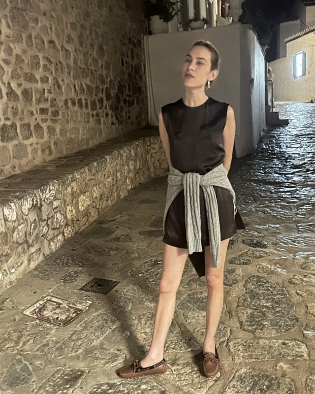 TOD'S Boat Gommino Bubble in Leather worn by Alexa Chung | alexachung's closet