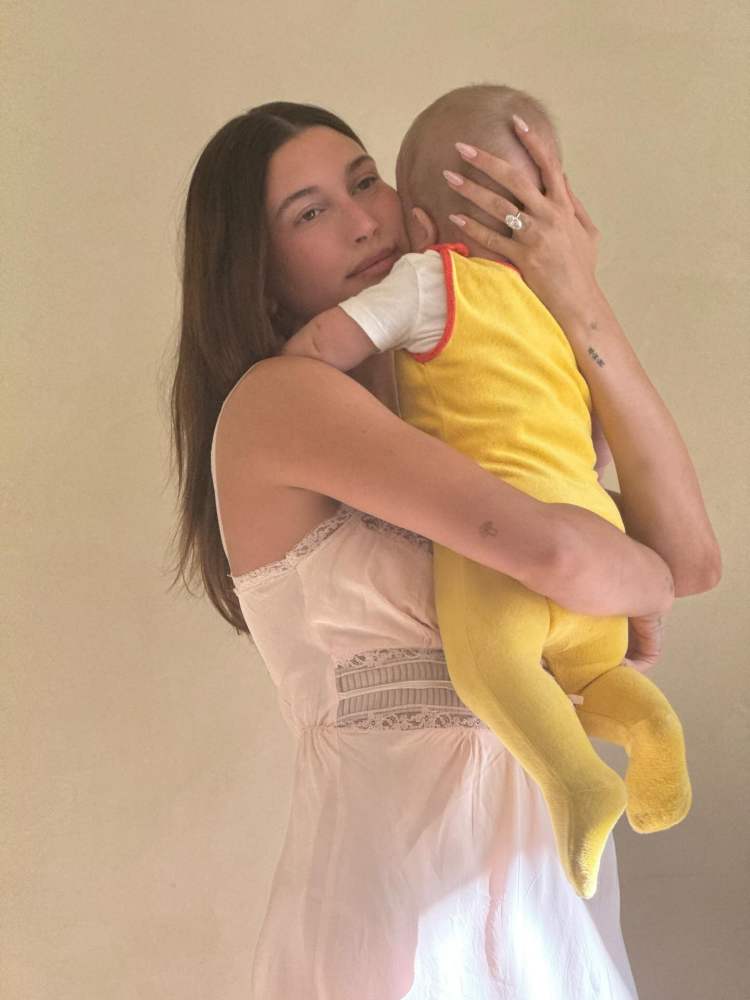 Villa Amour Vintage Vintage Light Pink Slip Dress worn by Hailey Bieber | Hailey Bieber Outfit and Style