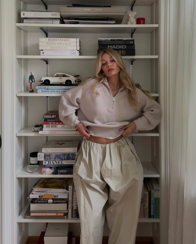 MM6 Maison Margiela Off-White Gathered Trousers worn by Ida Héritier | idaheritier's closet