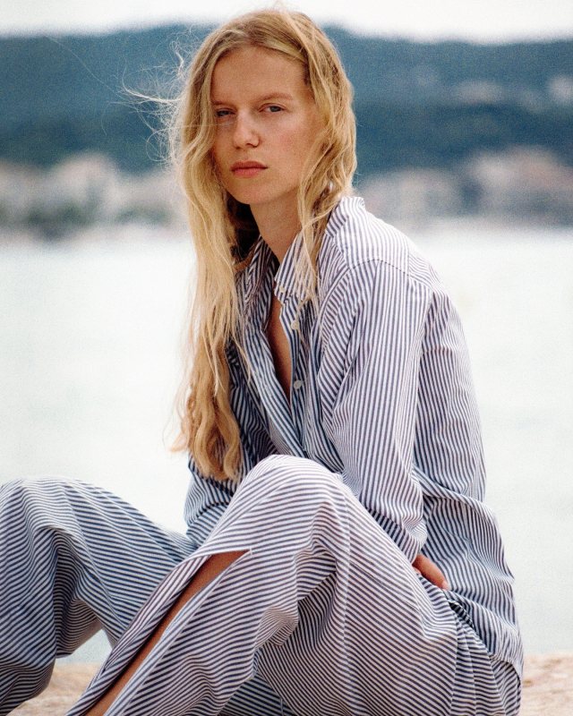 FRAME The Borrowed Shirt and FRAME Drawstring Lounge Pant worn by Marie von Behrens-Felipe | mvb's closet