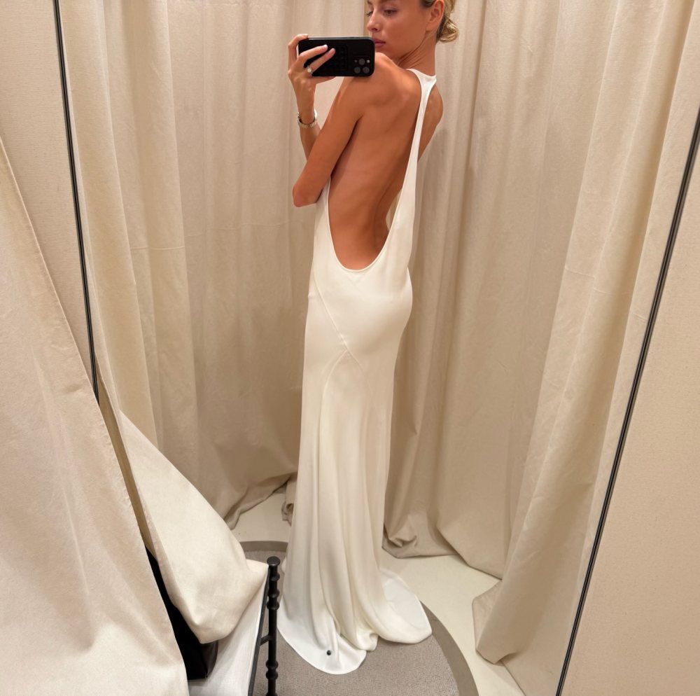 Jacquemus La Robe Marcel and Cartier Panthère de Cartier small 18-karat gold and stainless steel watch worn by Marie-Lou Nurk | Marie-Lou Nurk Outfits and Style