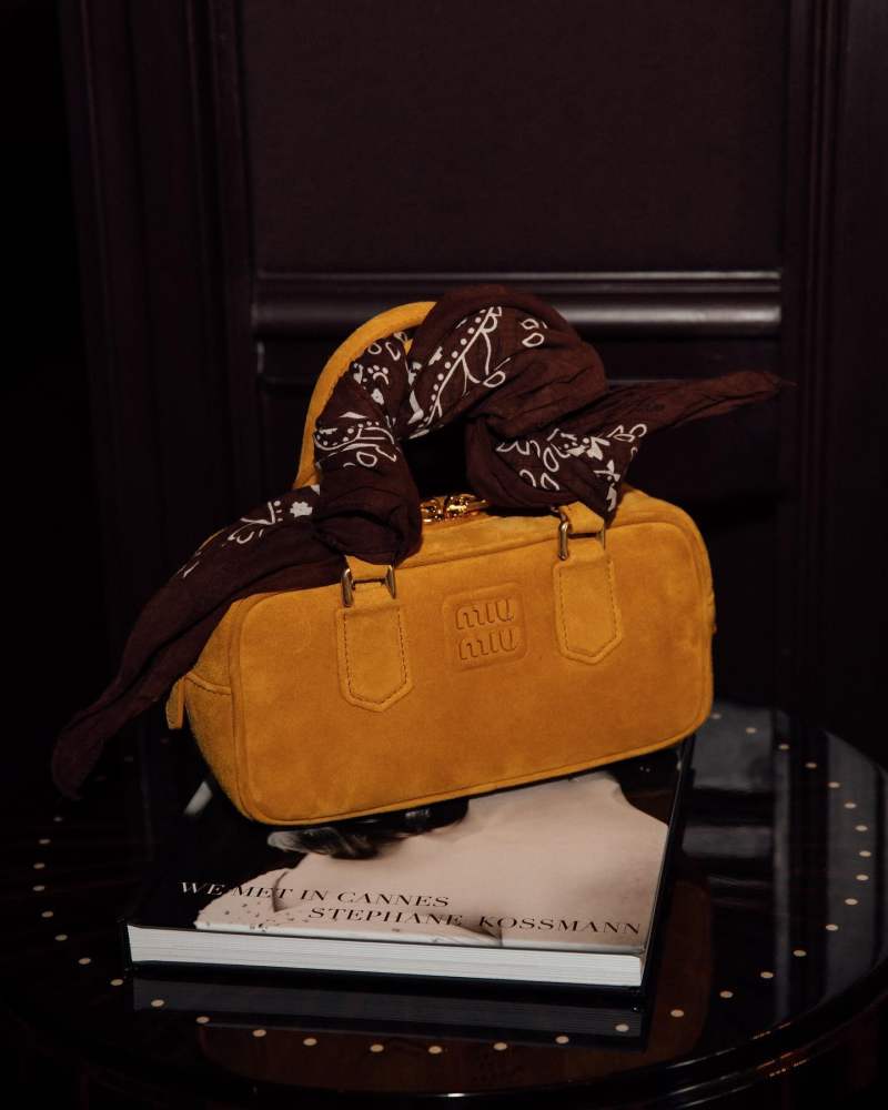 MIU MIU Arcadie padded suede top-handle bag worn by Pernille Teisbaek | pernilleteisbaek's closet