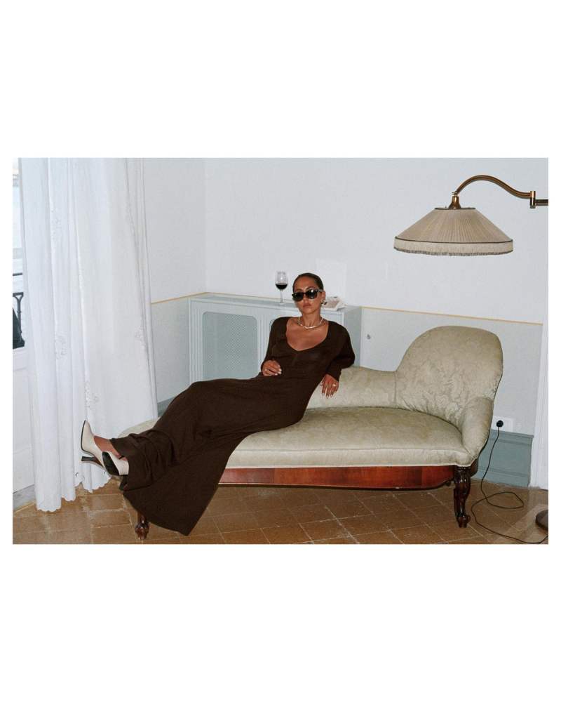 Tom Ford Cashmere and silk-blend maxi dress worn by Hanna MW | hannamw's closet