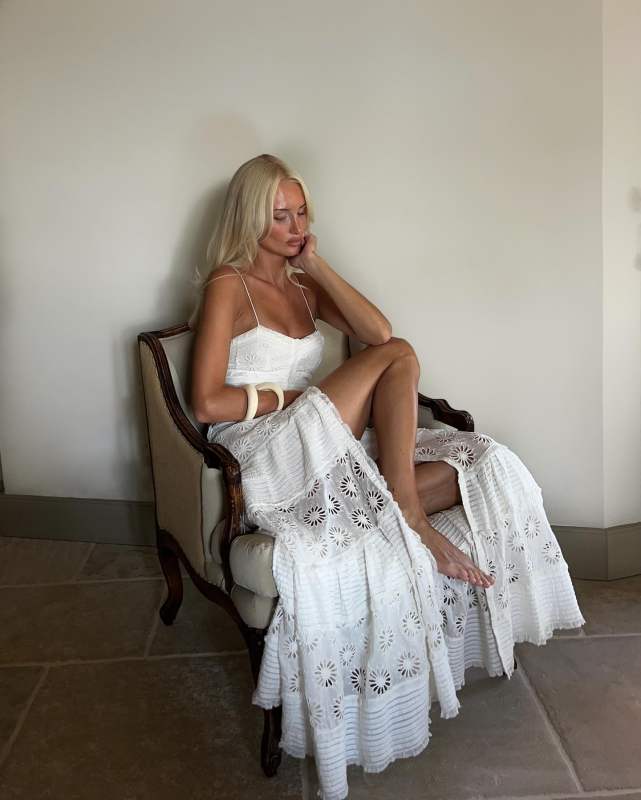 Isabel Marant Drake Tiered Dress worn by Lovisa Worge | lovisaworge's closet