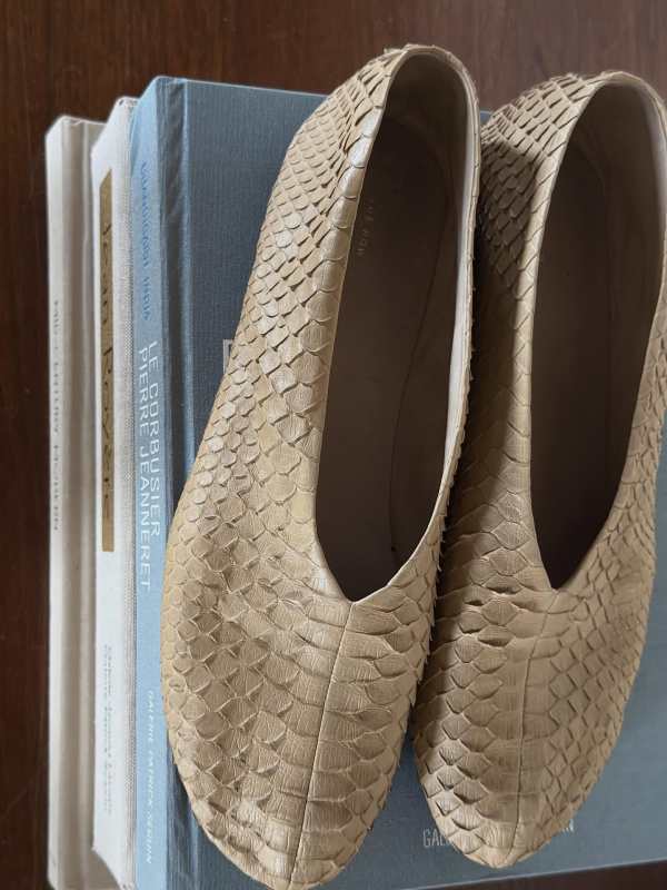 The Row Multi Stella Leather Ballet Flats worn by TyLynn | TyLynn Outfit and Style