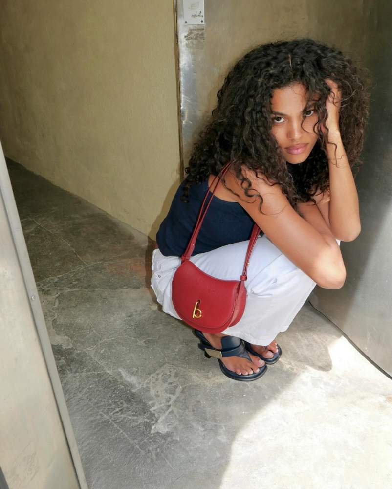 Burberry Mini Rocking Horse Bag and Burberry Leather Bay Sandals worn by Tina Kunakey | tinakunakey's closet