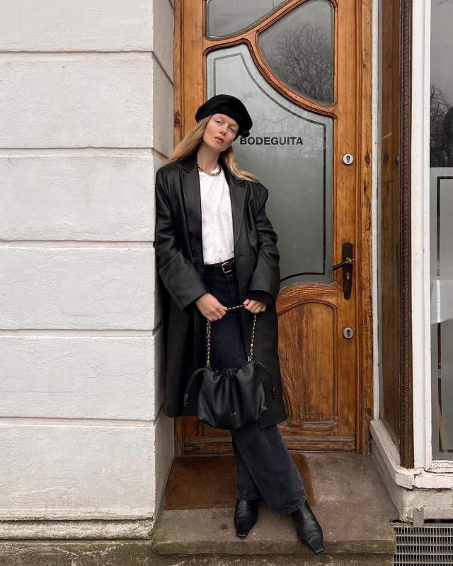 THE GARMENT CANNES BERET and LOEWE Medium Flamenco purse in mellow nappa lambskin worn by Marie von Behrens-Felipe | mvb's closet