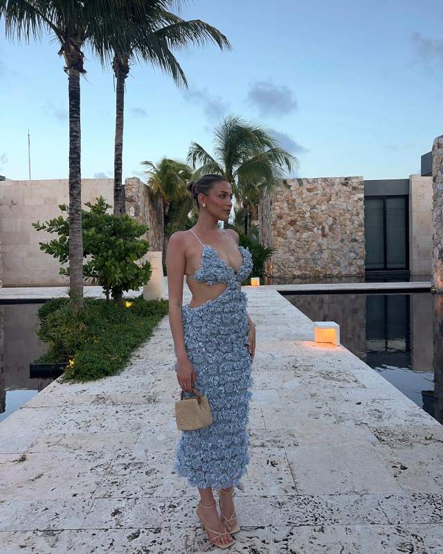Cult Gaia ROMANA CROCHET DRESS worn by Nitsan Raiter Fluxgold | nitsanraiter's closet