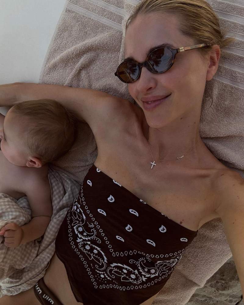 Miu Miu 50mm Oval Sunglasses worn by Pernille Teisbaek | pernilleteisbaek's closet