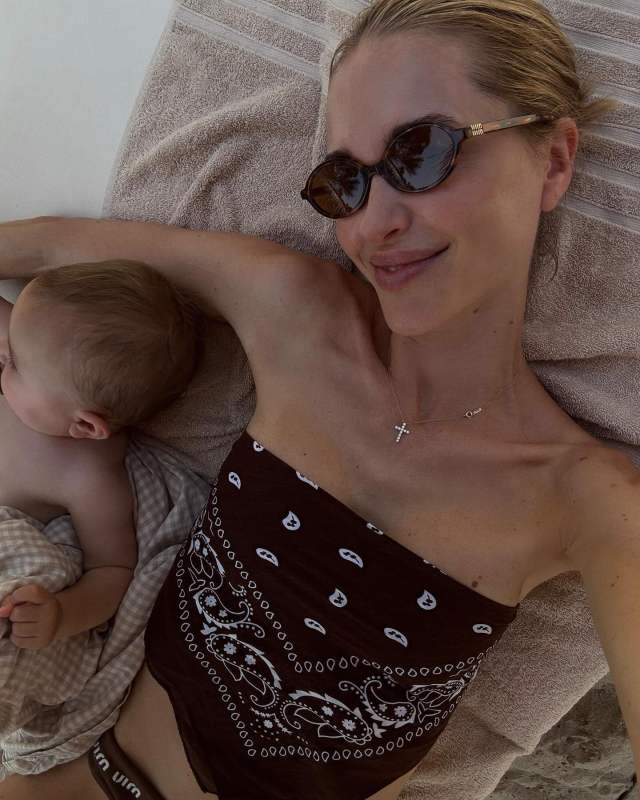 Miu Miu 50mm Oval Sunglasses worn by Pernille Teisbaek | pernilleteisbaek's closet