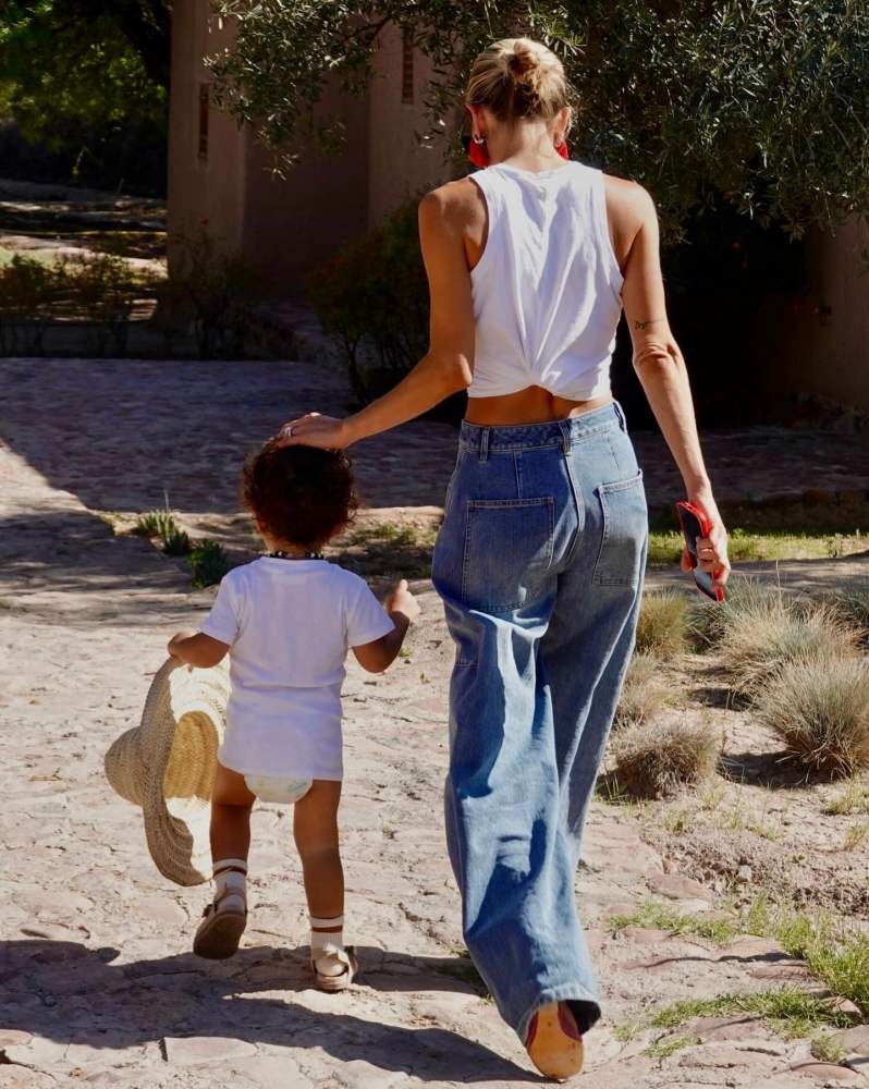 Tibi Classic Wash Denim Sid Jeans Classic Blue worn by Valentina Muntoni | valentina_muntoni's closet