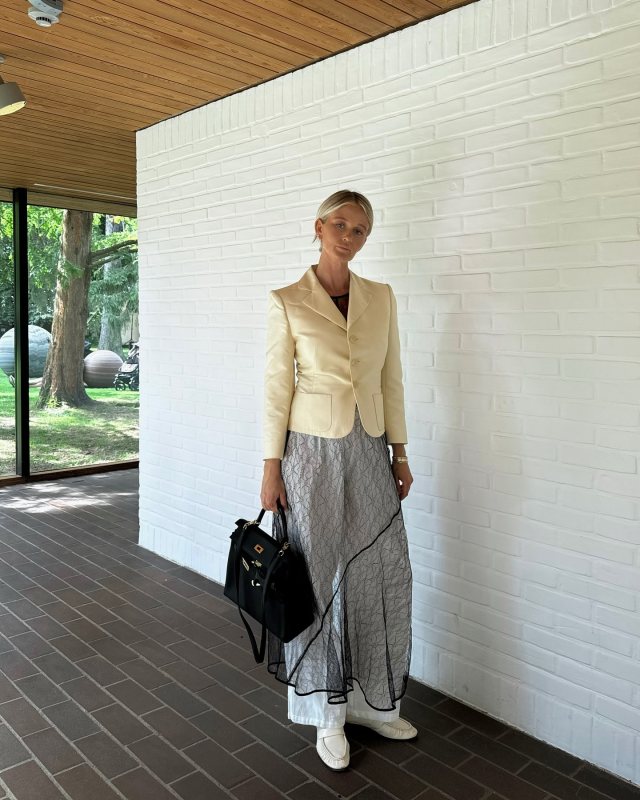 The Garment Montenegro Sheer Lace Maxi Dress worn by Josefine Haaning Jensen | josefinehj's closet