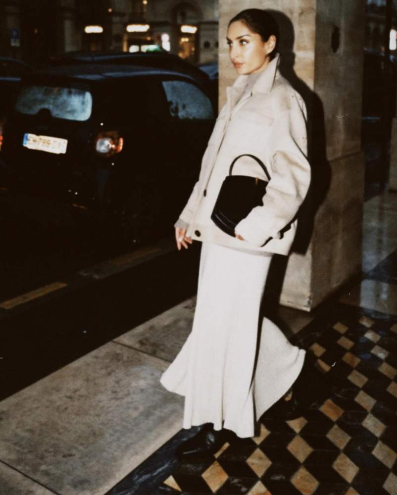 SAVETTE Florence 25 tote bag worn by Géraldine Boublil | erinoffduty's closet
