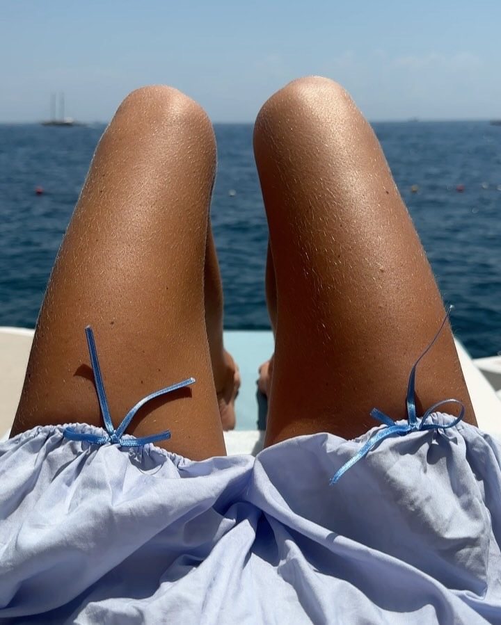 Junny BLUE BLOOMER IN COTTON POPLIN worn by Alice Pilate | alicepilate's closet