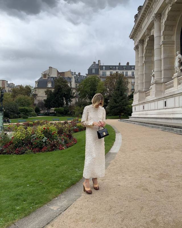 Zimmermann Eden Sequin Maxi Dress, CELINE TEEN NINO BAG IN PATENT CALFSKIN and MIU MIU Leather Pumps worn by Violet Grace Atkinson | violetgrace_'s closet