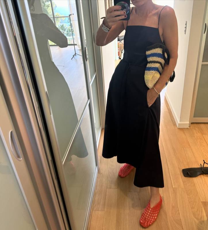 The Row Mara Fishnet Pvc Ballet Flats as seen on amysmilovic