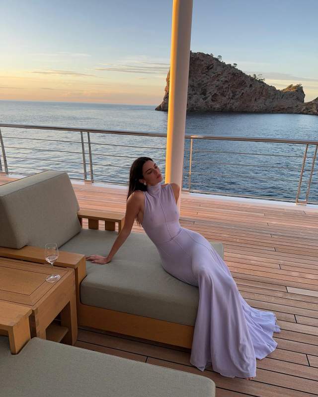 Khaite Romee Sleeveless Turtleneck Merino Wool Sweater Dress worn by Kendall Jenner | kendalljenner's closet