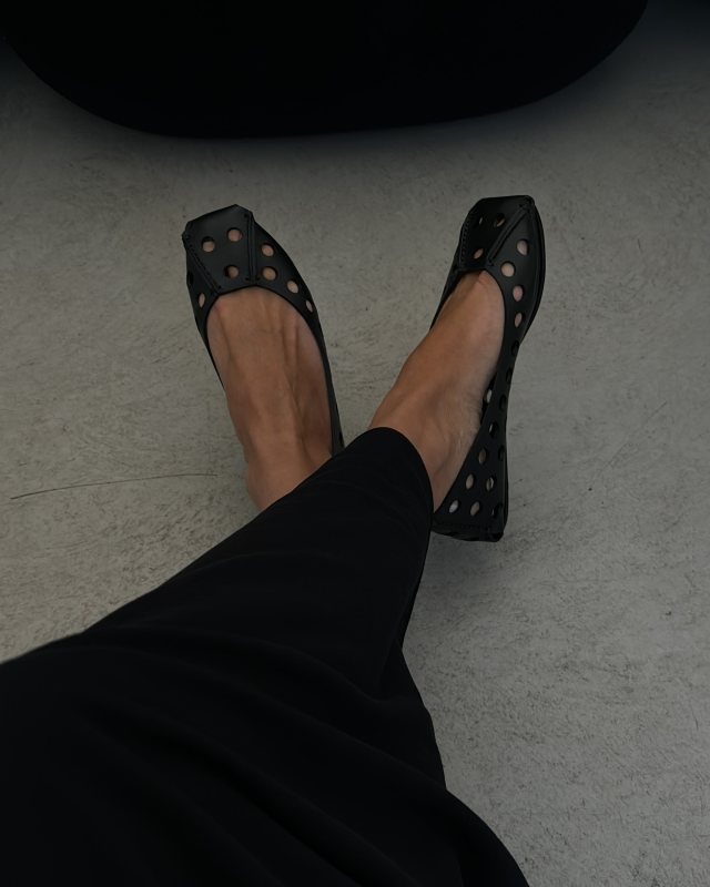 Alaïa Perfo leather ballet flats worn by beatrice.gutu's closet