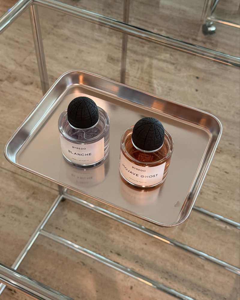 Byredo Mojave Ghost Absolu de Parfum and Byredo Blanche Absolu de Parfum worn by Mimi Nguyen | Mimi Nguyen Outfits and Style