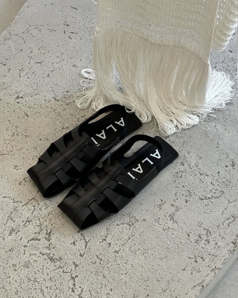 ALAIA Slingback Fisherman Sandal worn by S A S H A | sasha__fuks's closet