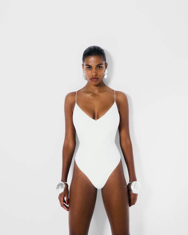 Reformation Rio One Piece Swimsuit worn by Tina Kunakey | tinakunakey's closet