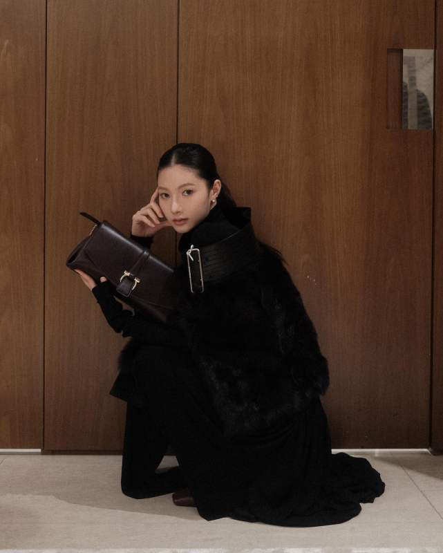 FERRAGAMO Front flap crossbody bag as seen on @hyejxong__