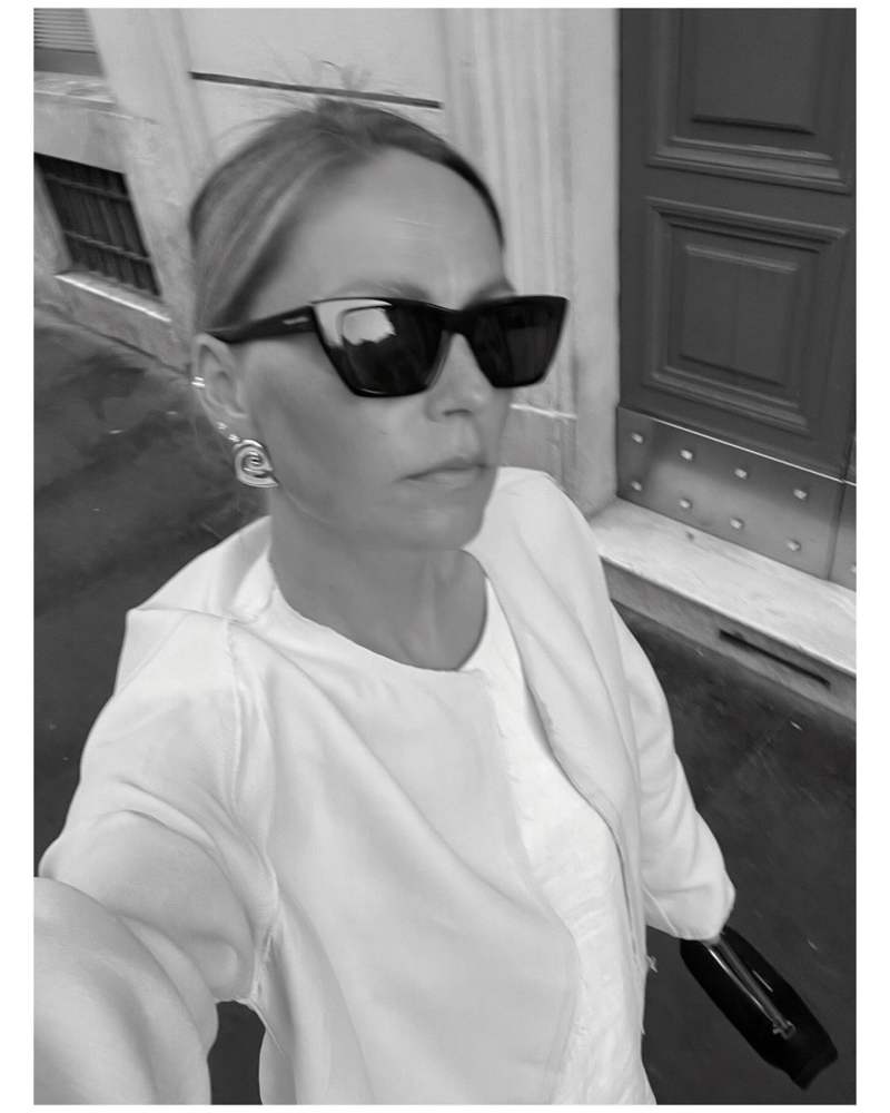 Saint Laurent SL 276 Mica cat-eye sunglasses worn by Maria Kaas | makaas's closet