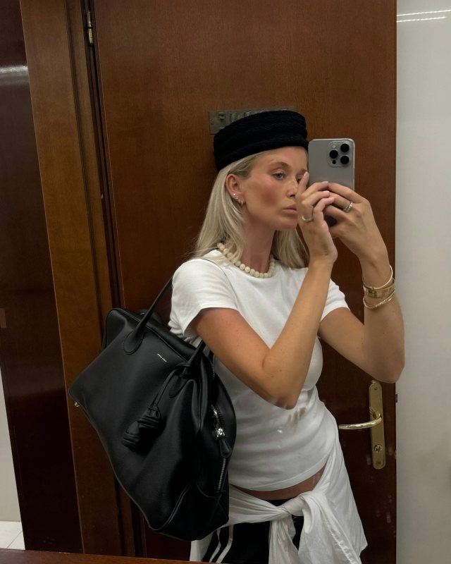MAGDA BUTRYM Large Brigitte leather tote bag worn by Josefine Haaning Jensen | josefinehj's closet