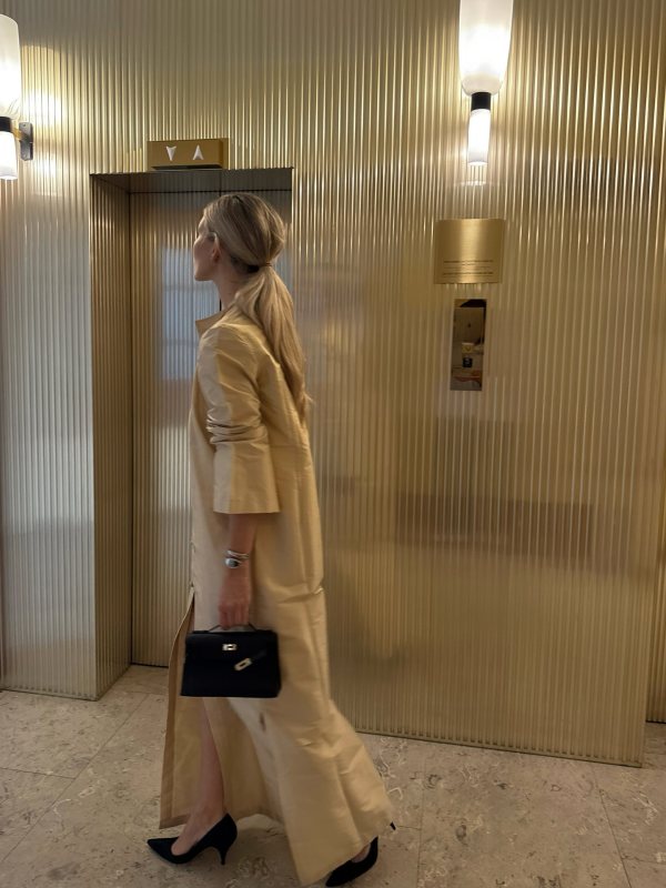 THE MODEST MIMIA COAT DRESS worn by Josefine Haaning Jensen | Josefine Haaning Jensen Outfits and Style