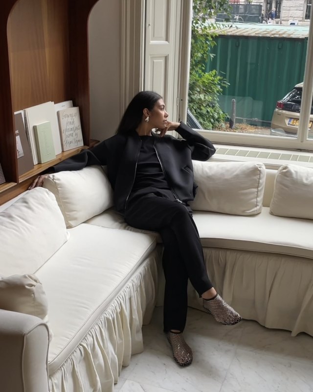 Christopher Esber Minette mesh flats worn by Storm Westphal-Knieling | stormwes's closet