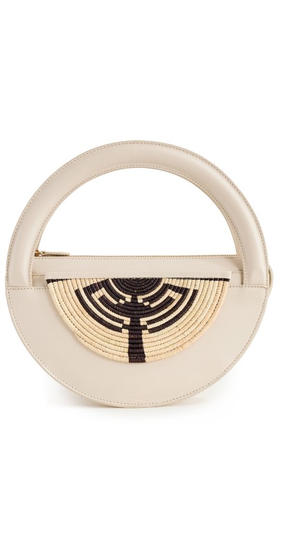 Eilaf Medani Medium Cream Saddle Bag Cream