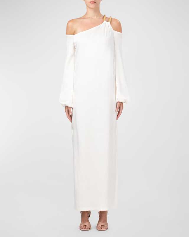Ada One-Shoulder Maxi Dress with Rope Detail