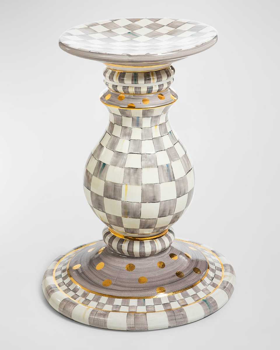 Sterling Check Pedestal Table Base